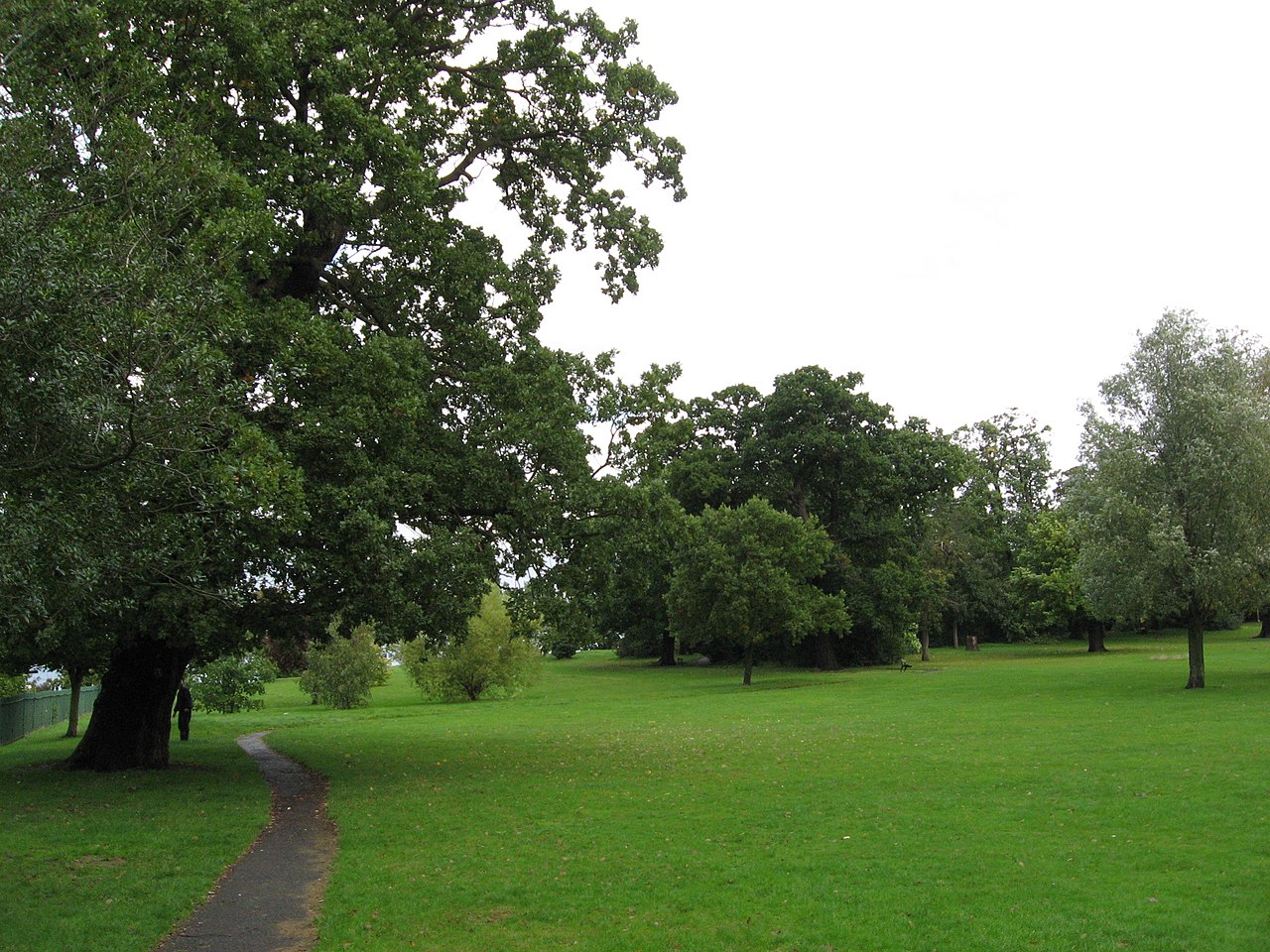 The white mansion and ornamental grounds of Norwood Grove